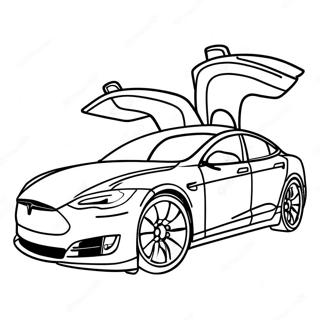 Tesla Model S Ausmalbild 35789-7814