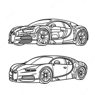 Eleganter Bugatti Chiron Ausmalbild 36055-7882