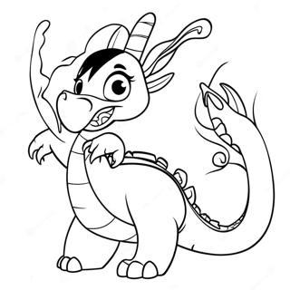 Mulan Mit Drache Mushu Ausmalbild 37262-8138
