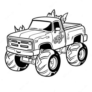 Blaze Der Monstertruck Beim Rennen Ausmalbild 37554-8193