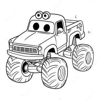 Blaze Der Monstertruck Beim Rennen Ausmalbild 37554-8194