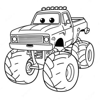 Blaze Der Monstertruck Beim Rennen Ausmalbild 37554-8195