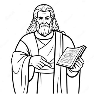 Moses Mit Den Zehn Geboten Ausmalbild 37742-8237