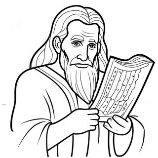 Moses Mit Den Zehn Geboten Ausmalbild 37742-8238