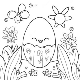 Fruhlingsblumen Und Ostereier Ausmalbild 382 2413