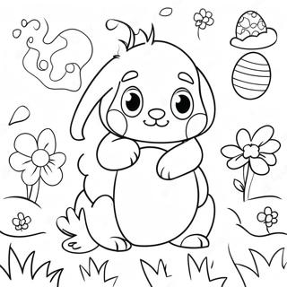 Fruhlingsblumen Und Ostereier Ausmalbild 382 2416