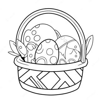 Osterkorb Voller Eier Ausmalbild 383 1258