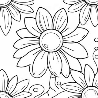 Einfaches Ganseblumchen Umriss Ausmalbild 38554-8425