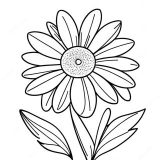 Einfaches Ganseblumchen Umriss Ausmalbild 38554-8426