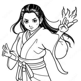 Nezuko Kamado In Damonenform Ausmalbild 3924-2613