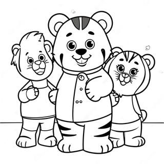 Daniel Tiger Spielt Mit Freunden Ausmalbild 39456-8616