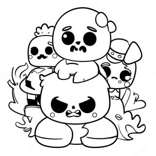 Brawl Stars Teamarbeit Aktion Ausmalbild 40266-8797