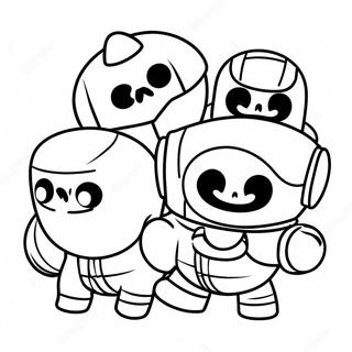 Brawl Stars Teamarbeit Aktion Ausmalbild 40266-8798