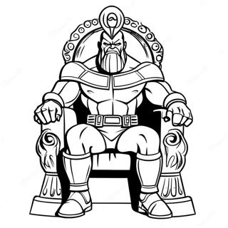 Thanos Sitzt Auf Dem Thron Ausmalbild 41631 9104