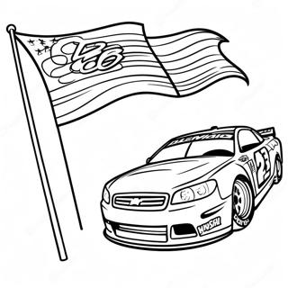 Nascar Rennflagge Ausmalbild 41824-9150