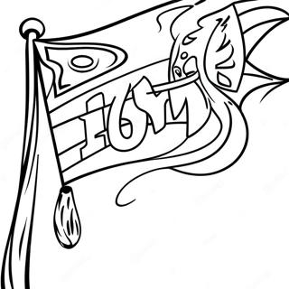 Nascar Rennflagge Ausmalbild 41824-9151