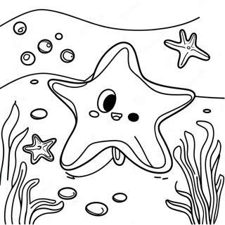 Verspielter Seestern Im Korallenriff Ausmalbild 42179-9229