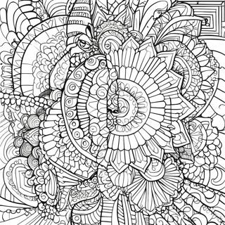 Detailliertes Mosaik Mandala Ausmalbild 42367-9271