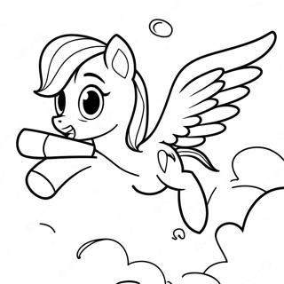 Rainbow Dash Fliegt Hoch Ausmalbild 42459-9274