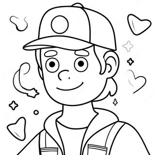 Gravity Falls Dipper Pines Ausmalbild 42548-9297