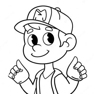 Gravity Falls Dipper Pines Ausmalbild 42548-9298