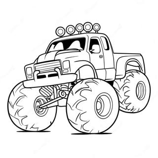 Bunter Monstertruck Renn Ausmalbild 4288-1041