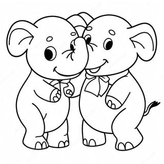 Abenteuerlicher Elefant Und Piggie Ausmalbild 44448-9721