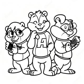 Alvin Und Die Chipmunks Ausmalbilder