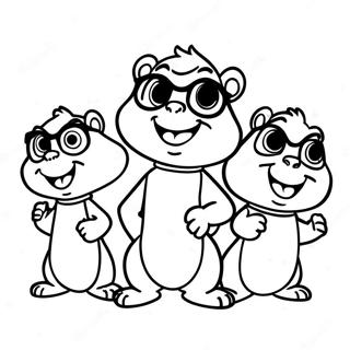 Alvin Und Die Chipmunks Singendes Ausmalbild 44531-9734