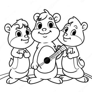 Alvin Und Die Chipmunks Singendes Ausmalbild 44531-9735