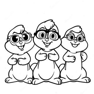 Alvin Und Die Chipmunks Singendes Ausmalbild 44531-9736