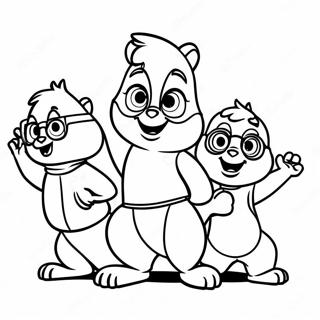 Alvin Und Die Chipmunks Tanzendes Ausmalbild 44532-9737