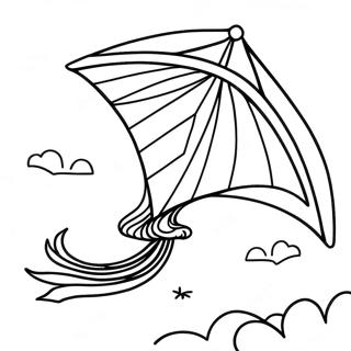 Bunter Drachen Der Am Himmel Fliegt Ausmalbild 45316-9914