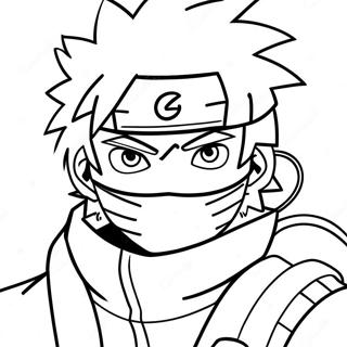 Kakashi Mit Sharingan Ausmalbild 46322-10134