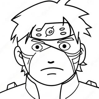 Kakashi Mit Sharingan Ausmalbild 46322-10136