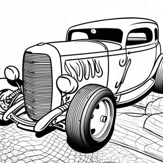 Elegantes Hot Rod Ausmalbild 48007-10503