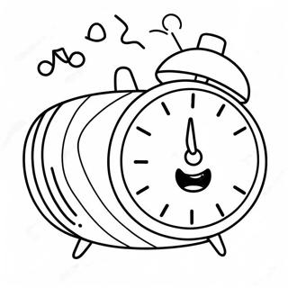 Lustige Wecker Uhr Ausmalbild 48885 10702