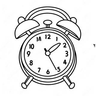 Lustige Wecker Uhr Ausmalbild 48885 10703