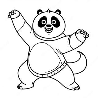 Kung Fu Panda Po In Aktion Ausmalbild 48974-10710