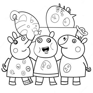 Peppa Wutz Mit Freunden Ausmalbild 4921-1585