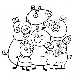 Peppa Wutz Familienportrat Ausmalbild 4922 2195