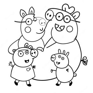 Peppa Wutz Familienportrat Ausmalbild 4922 2196