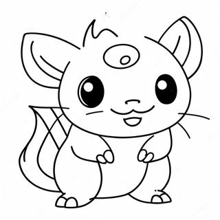 Raichu Elektrotyp Ausmalbild 49982-10932