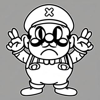 Wario Mit Einem Grossen Lacheln Ausmalbild 50169-10981