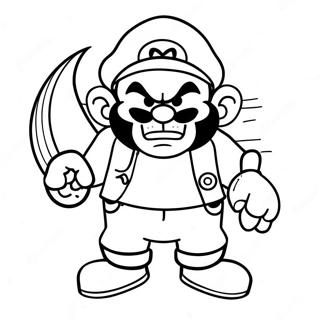 Wario In Einem Piratenkostum Ausmalbild 50170 10985