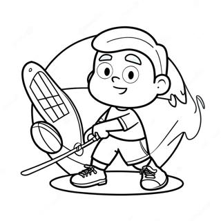 Cooler Papa Beim Sport Ausmalbild 50264-11003