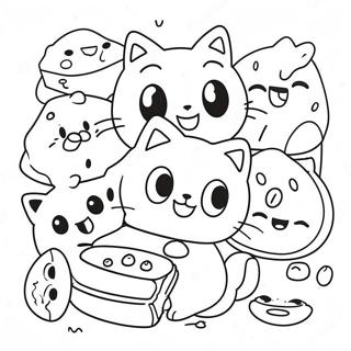 Chococat Spielt Mit Freunden Ausmalbild 51003 11156