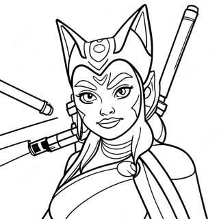 Ahsoka Ausmalbilder