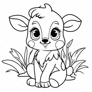 Niedlicher Baby Bambi Ausmalbild 51636-11298