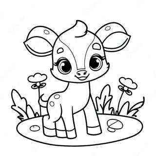 Niedlicher Baby Bambi Ausmalbild 51636-11299